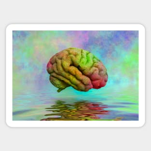 Vivid brain Sticker